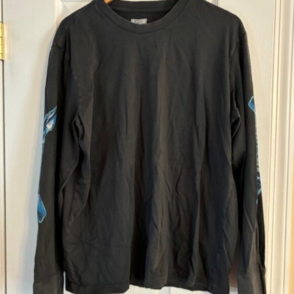 Men's American Eagle Metallica Long Sleeve Charcoal Gray Graphic Tee Shirt Large - Picture 1 of 8